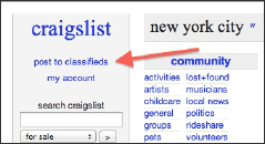 (figure 1.4) Craigslist Post Link