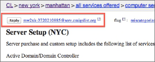 (figure 1.3) Craigslist Reply Email